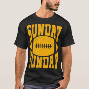 T-shirt Dimanche Funday Jour Vintage Fun Jour Sports Desig
