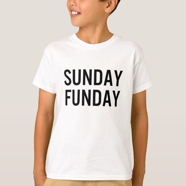 T-shirt Dimanche Funday Kids Unisex (Devant)