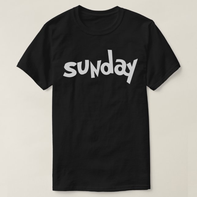 T-shirt DIMANCHE Jour de la semaine Cadeau École enseignan (Design devant)