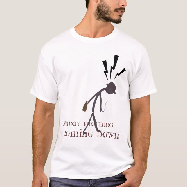 T-shirt Dimanche matin descendant (Devant)