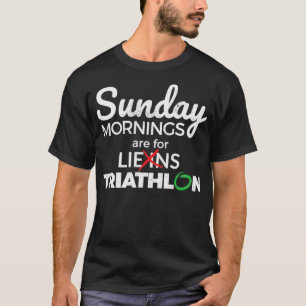 T-shirt Dimanche matin sont pour Triathlon Drôle graphique