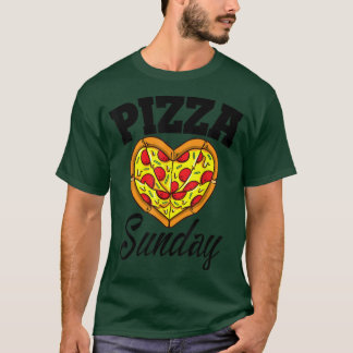 T-shirt Dimanche Pizza Night Drôle Pizza Lover Restauratio