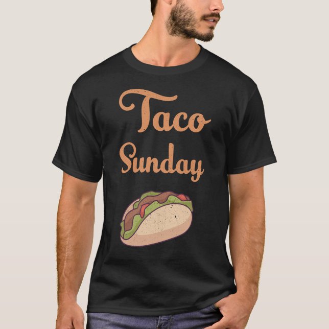 T-shirt dimanche taco (Devant)