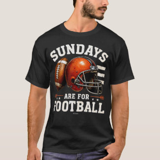 T-shirt Dimanches de football - Casque et