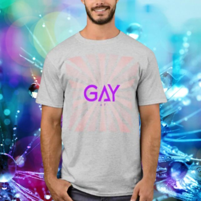 T-shirt Dimension Gay Pourpre (Créateur téléchargé)