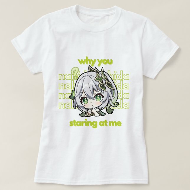 t-shirt d'impact nahida genshin (Design devant)