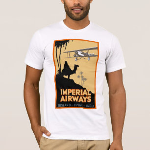 T-shirt ~ d'Imperial Airways Angleterre - Egypte - Inde