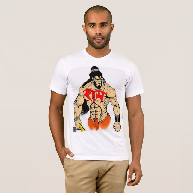 T-shirt d'impression de Hanuman (Devant entier)