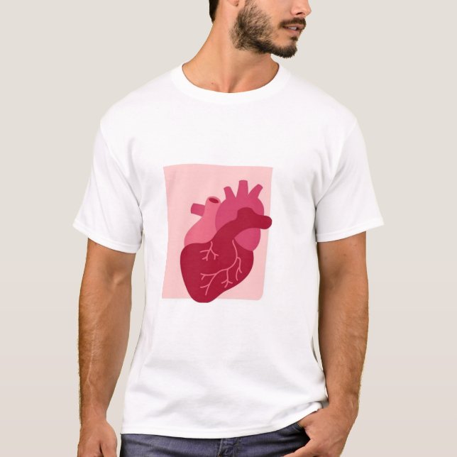 T-shirt dinámico con corazón   (Devant)