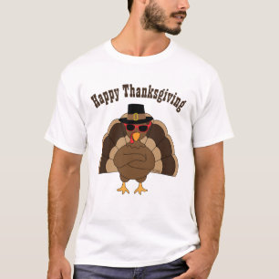 T-shirt Dinde amusante Cool Joyeux Thanksgiving texte pers