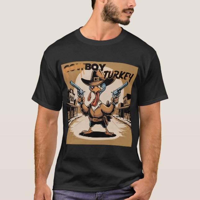 T-shirt Dinde cowboy (Devant)