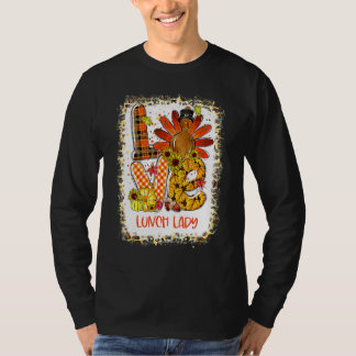 T-shirt Dinde d'amour décolorée Dame de cantine d'Action d