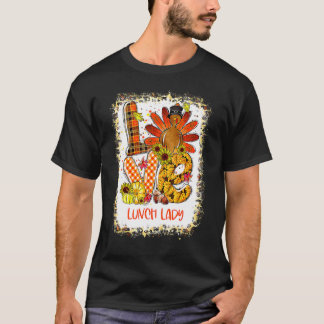 T-shirt Dinde d'amour décolorée Dame de cantine d'Action d