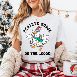 T-shirt Dinde de Noël drôle et festive en liberté