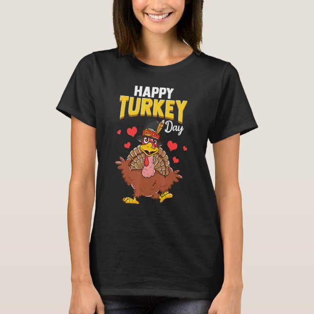 T-shirt Dinde de Thanksgiving Joyeux Thanksgiving Drôle de (Devant)