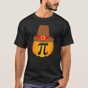 T-shirt Dinde de Thanksgiving Pi Tarte Pilgrim Chapeau J