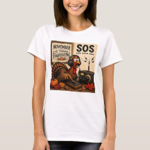 Dinde de Thanksgiving SOS Code Morse Radio Ham drô