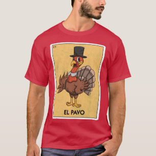 T-shirt Dinde drôle El Pavo Lotera d Thanksgiving mexicain