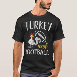 T-shirt Dinde et football Drôle de jour de Thanksgiving jo