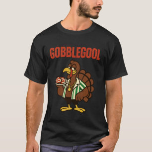 T-shirt Dinde italienne rétro drôle de Thanksgiving Gobble
