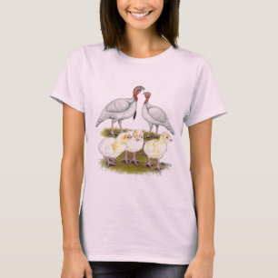 T-shirt Dinde Mini Blanche Famille