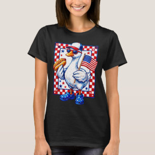T-shirt Dinde patriotique drôle hotdog barbecue drapeau am