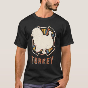 T-shirt Dinde Vintage Classique Rétro Amour Animal