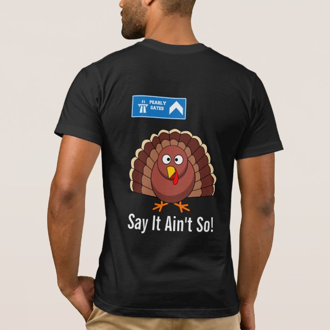 T-shirt Dindon Après le Cartoon de Thanksgiving (Dos)