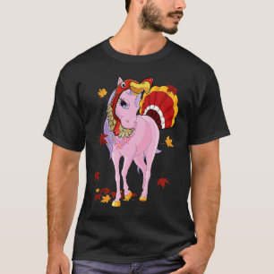 T-shirt Dindon Licorne Drôle de Thanksgiving Licorne Amant