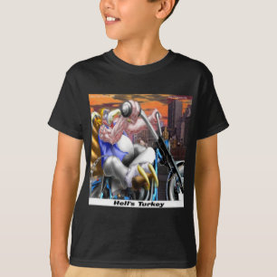 T-shirt Dindon Motard Drôle