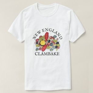 T-shirt Dîner de fruits de mer au homard Clambake New Engl
