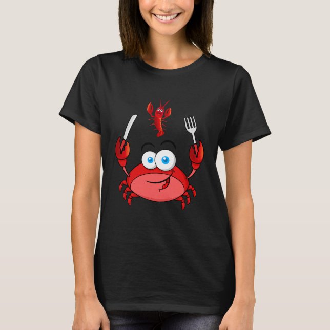 T-shirt dîner de langouste de crabe (Devant)