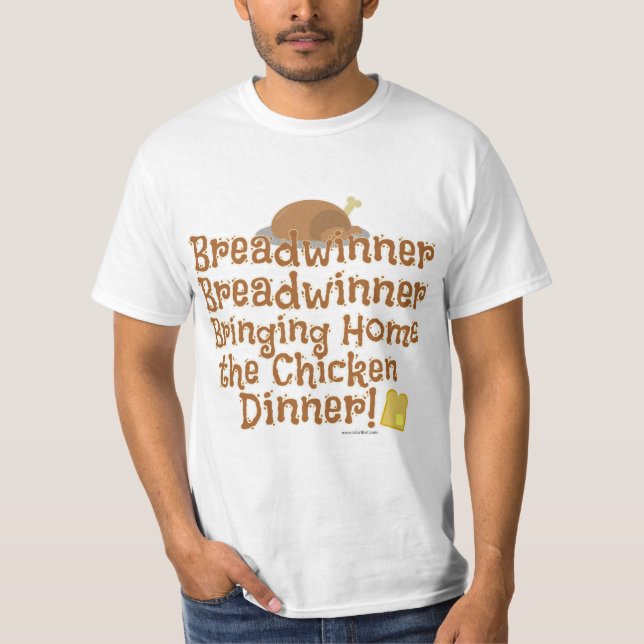 T-shirt Dîner de poulet avec le grand vainqueur Dîner Dess (Devant)