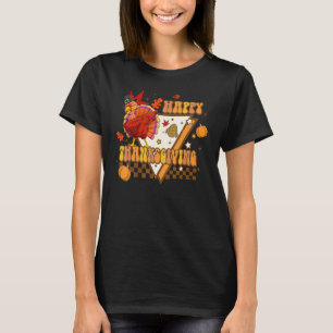 T-shirt Dîner de Thanksgiving automnal heureux Dînatoire R