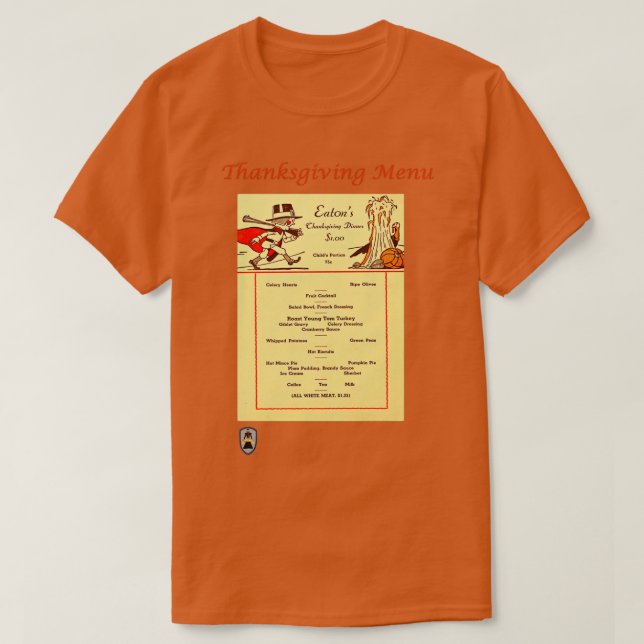 T-shirt Dîner Eatons Thanksgiving (Design devant)