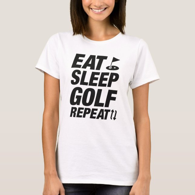 T-shirt Dîner Golf Répéter (Devant)