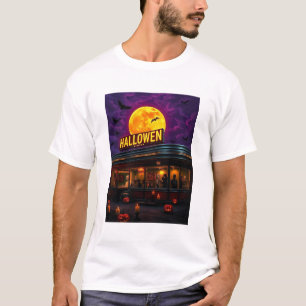 T-shirt **Dîner Hanté d'Halloween**