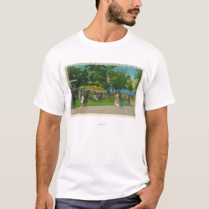 T-shirt Diner sur la promenade à la scène de parc de