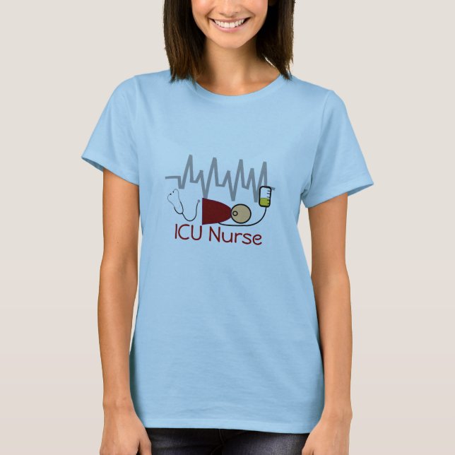 T-shirt d'infirmière d'ICU (Devant)