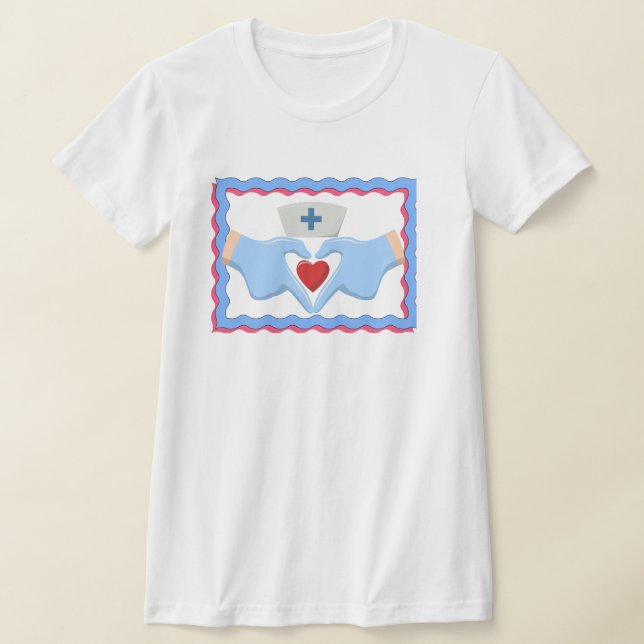 T-shirt d'infirmière esthétique | soins de santé (Poser)