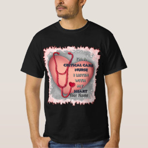 T-shirt d'infirmières sur mesure Red Heart Critica