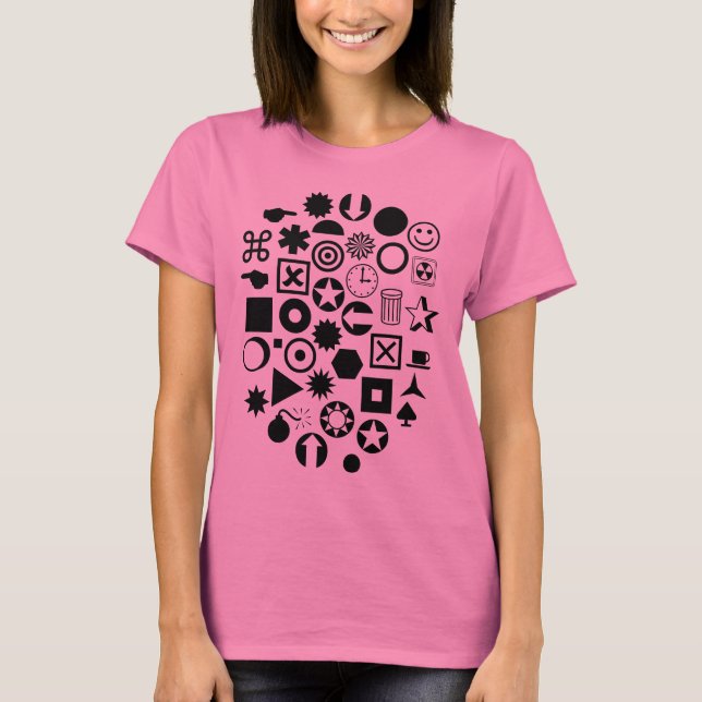 T-shirt Dingbat Abstrait (Devant)