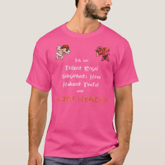 T-shirt Dingue Avec Le Diable Et L'Ange