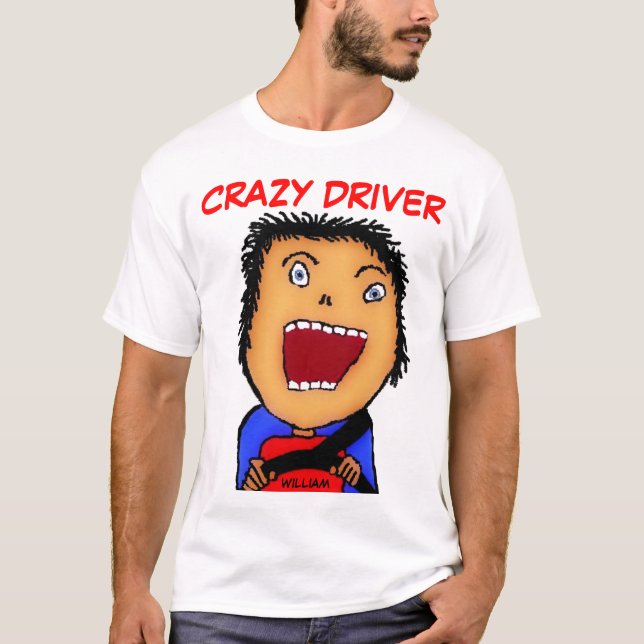 T-shirt Dingue de conducteur (Devant)