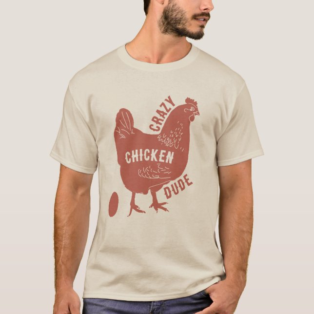 T-shirt Dingue de poulet (Devant)