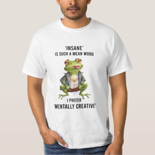 T-shirt "Dingue" est un amoureux de la grenouille à mots s