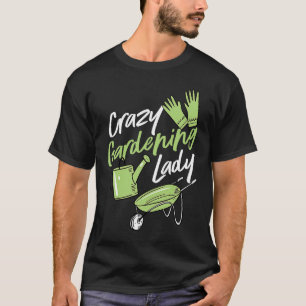 T-shirt Dingue Jardinage Lady Cute Élevé Jardinage Élevé M