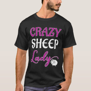 T-shirt Dingue Mouton Lady Amusante Ferme Animaux Nouveaut