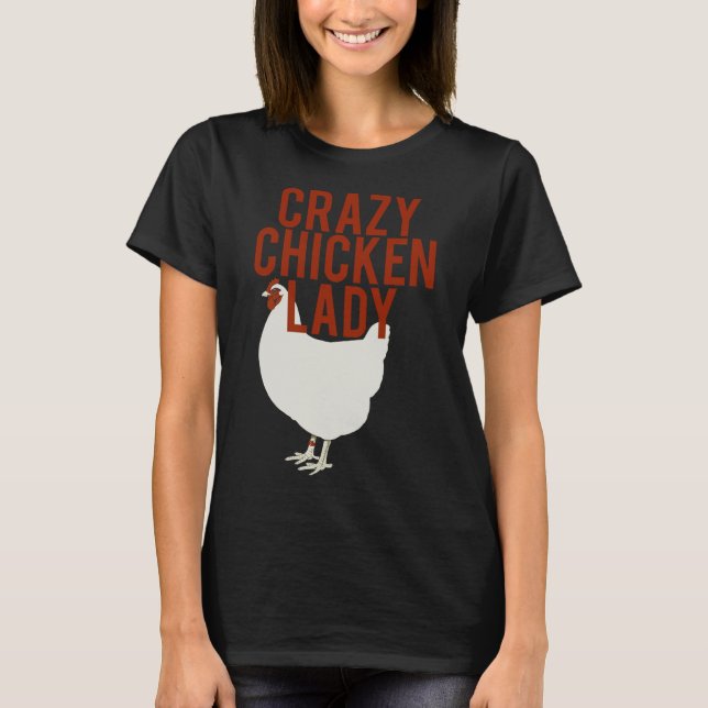 T-shirt Dingue poule dame 61 (Devant)