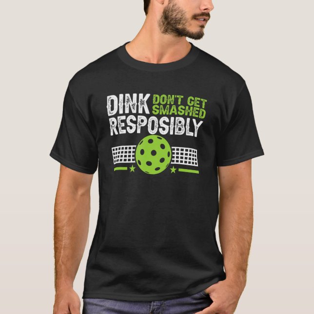 T-shirt Dink de manière responsable ne pas se faire écrase (Devant)